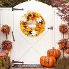 GAOMON 4Pack Fall Wreath - Artificial Fall Wreaths with Maple Leaves, BerriesPinecones, Autumn Wreaths for Front Door - 4 of 4