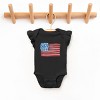 The Juniper Shop American Flag Smudged Flutter Sleeve Bodysuit - 2 of 4