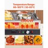 VEVOR Electric Soup Warmer, Two 6.34QT Pots & Six 1/3 Pans, Stainless Steel Commercial Food Warmer with 86~185°F Adjustable Temp, Silver - 4 of 4