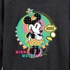 Women's - Disney - Minnie Mouse Cute Lightweight French Terry Wide Neck Long Sleeve Shirt - 2 of 4