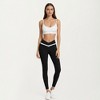 Anna-Kaci Active Women's Crossover Waist Colorblock Full Length Leggings with Stretch Fit Fabric and Contoured Silhouette - 4 of 4