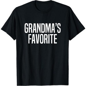 Fioneca Men's Grandma Favorite Letter Print T-Shirt Family Favorites Gifts - 1 of 4