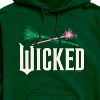 Men's - Wicked - Wand And Broomstick Logo -Mens Long Sleeve Fleece Pullover Hoodie Graphic Fleece Pullover Hoodie - 2 of 4