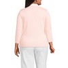 Lands' End Women's 3/4 Sleeve Supima Cotton Polo Shirt - 2 of 3