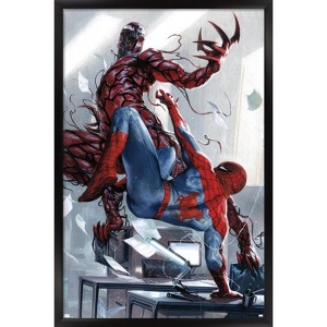 Trends International Marvel Comics - Carnage - Battle with Spider-Man Framed Wall Poster Prints - 1 of 4