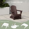 WestinTrends All-Weather Outdoor Patio Poly Adirondack Ottoman Footrest - 4 of 4