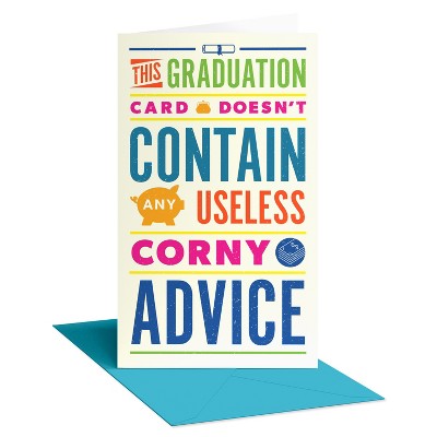 Recycled Paper Greetings Graduation Money Gift Card Holder No Corny Advice