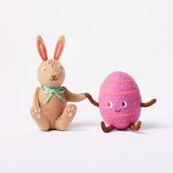 Felt Easter Figural Decor Set Bunny & Egg - Spritz™