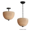 Maxim Lighting Maldives 2 - Light Semi-Flush Mount in  Black - 2 of 4