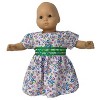 Doll Clothes Superstore Flower Dress Ribbon Trim Fits Cabbage Patch Kid And Baby Dolls - 4 of 4