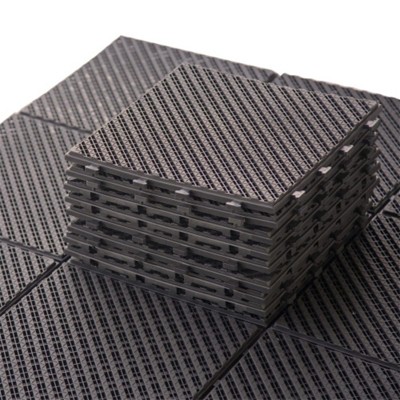 Maggift Carpet Tiles Interlocking Deck，Outdoor or Indoor Flooring for Patio, Bancony, Pool Side，Backyard，Play Area，Brown, 36.6"*36.6"0.75"
