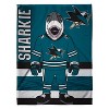 Sleep Squad San Jose Sharks SJ Sharkie Mascot 60 x 80 Raschel Plush Blanket - 2 of 4