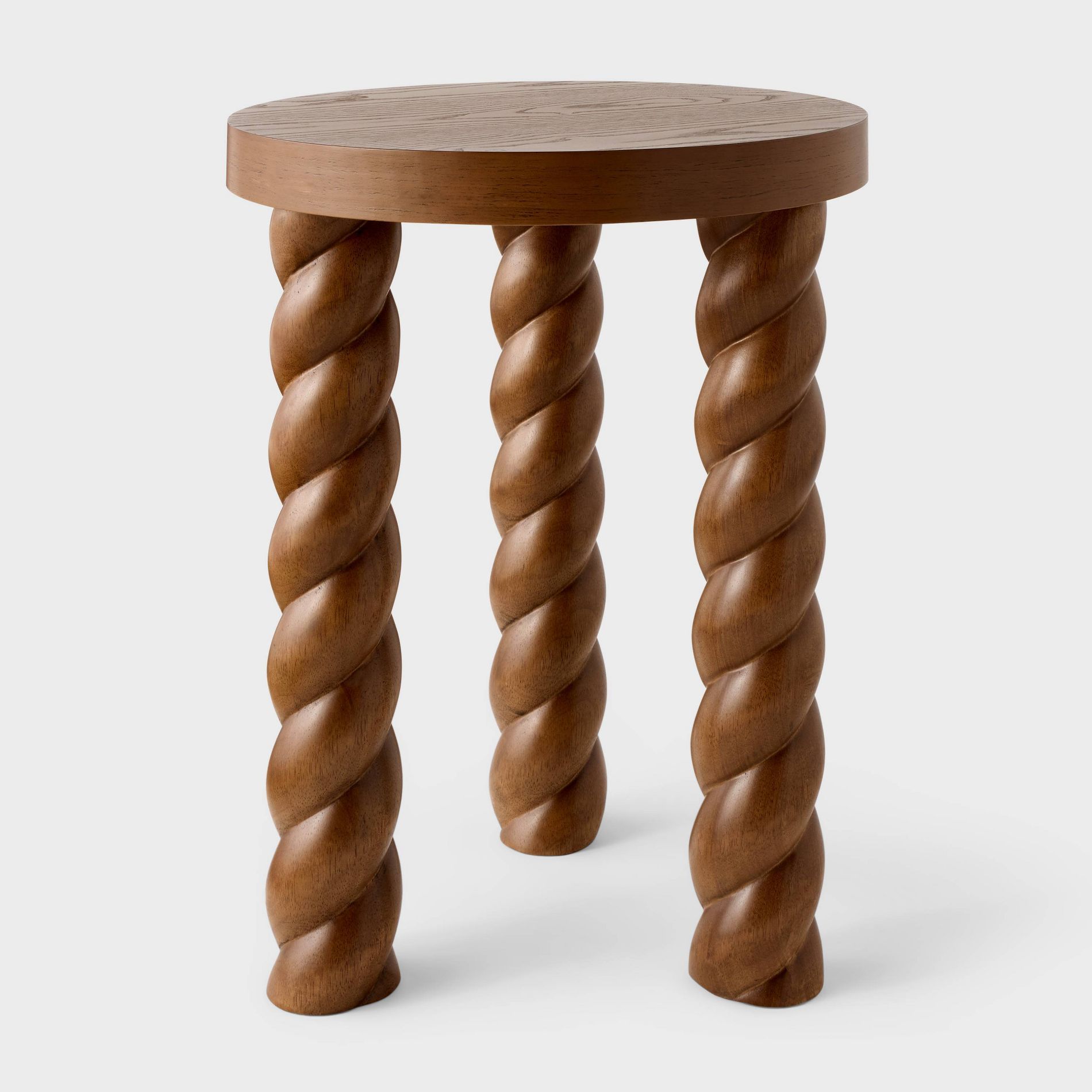Braided Accent Table Walnut - Threshold™ designed with Studio McGee Assembly Required