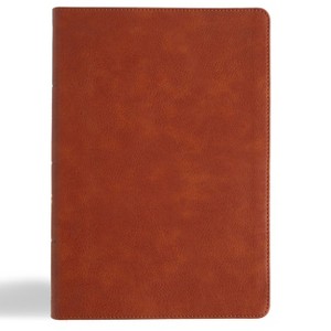 CSB Giant Print Single-Column Bible, Burnt Sienna Leathertouch - by  Csb Bibles by Holman (Leather Bound) - 1 of 1