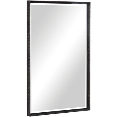Uttermost Rectangular Vanity Accent Wall Mirror Industrial Beveled Bronze Gold Iron Frame 20 1/4" Wide for Bathroom Bedroom Home