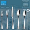 Amefa Sierra 20-Piece Hammered 18/10 Stainless Steel Flatware Set, High Gloss Mirror Finish, Silverware Set Service for 4, Rust Resistant Cutlery - image 2 of 4