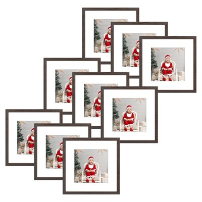 Golden State Art 12x12 Wood Picture Frame 0.84 Inch Thickness for 8x8 Photo - Pack of 9