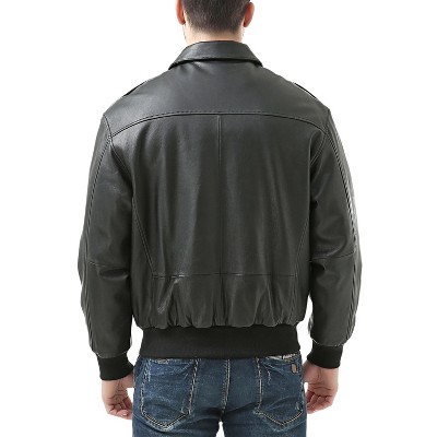 Landing Leathers Air Force Men A-2 Leather Flight Bomber Jacket Black XX-Large — фото 5