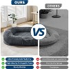 Human Dog Bed for Adult & Pets,Faux Fur Removable Human Dogs Bed with Portable Handle - 4 of 4