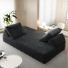 Dolonm 86.6" Boneless Compressed Sofa，Chenille 3-in-1 Convertible Bed/Chaise/Game Mat，No Assembly，for living room/bedroom - 4 of 4