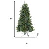 HomeRoots 7' Pre Lit Full Fir Christmas Tree - 3 of 4