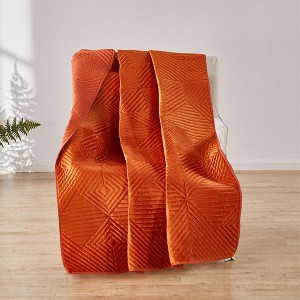 Greenland Home Fashions Riviera Velvet 2106ATHR Accessory Throw - 1 of 4