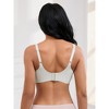 INSPIRE CHIC 3 Pcs Women's Mesh Wirefree Adjustable Straps Padded Comfortable Push Up Bras - 2 of 4