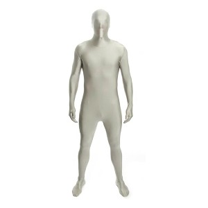 Silver Adult Costume Morphsuit - 1 of 4