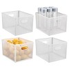 Perforated Metal Storage Bin with Handles for Pantry - Set of 4 - White - 2 of 4