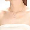 Guili Cubic Zirconia Pear-Shaped Pendant Necklace in Gold or Rose Gold—Elegant and Sparkling, Perfect for Everyday or Special Occasions. - 3 of 3