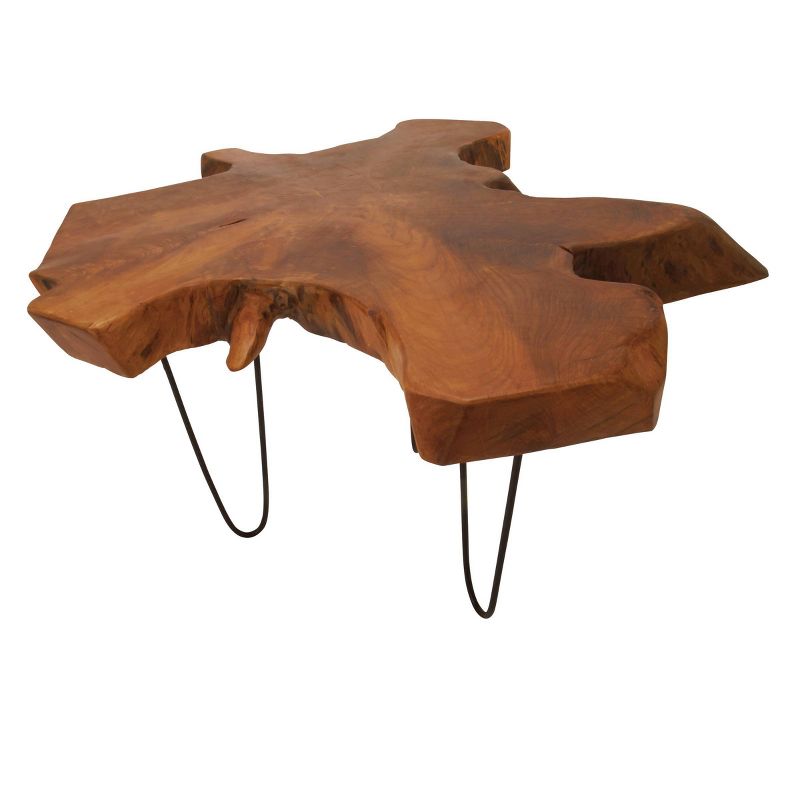 Contemporary Wood Coffee Table Brown - Olivia &#38; May, 6 of 13