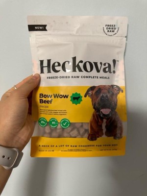 Heckova Freeze dried Raw Bow Wow Beef Flavor Recipe Dry Dog Food