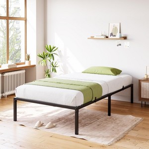 GustoWave Metal Platform Bed Frame Heavy Duty with Non Slip Mattress Gaskets, Metal Slats Support, No Box Spring Needed, Mattress Holder - 1 of 4