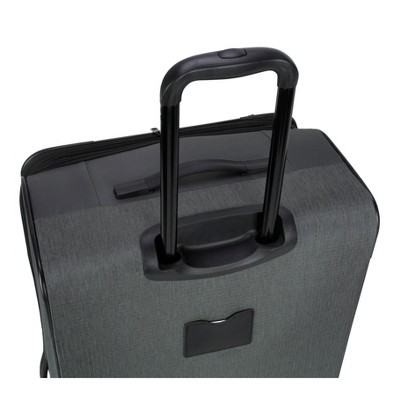 Skyline Softside Large Checked Spinner Suitcase - Gray Heather