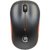 Manhattan® Success Cordless Optical Mouse, 3 Buttons, 2.4 GHz, Black and Orange - 3 of 4