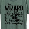 Women's - Wizard of Oz - The Wizard Will Fix Everything Short Sleeve Graphic T-Shirt - 2 of 4