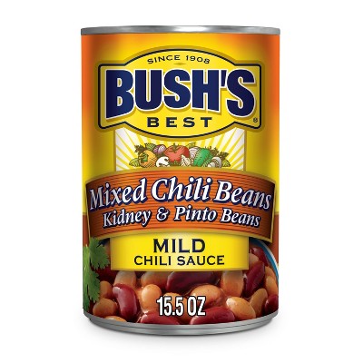 Bush's Mixed Pinto & Kidney Beans in Medium Chili Sauce - 15.5oz