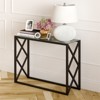 Geometric Console Table in Black - Henn&Hart - 2 of 4