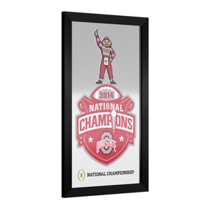 Ohio State University - Framed Bar Mirror by Trademark Gameroom - 1 of 4