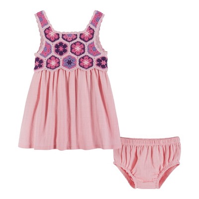 Image of Andy & Evan Infant  Pink Top & Short Set, Size 6-9 Months.