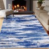 Washable Modern Rug Non Slip Low Pile Rug Soft Contemporary Throw Floor Cover Foldable Indoor Carpet for Living Room Bedroom Playroom Nursery - 2 of 4