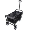Grungis Folding Shopping Cart with Strap Design,Grocery Cart with All-Terrain Wheels,Utility Cart for Camping,Shopping,Sports,Gardening - 2 of 4
