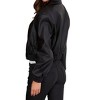 Women's Vegan Leather Zip-up Bomber Jacket - Venti6 - 3 of 4