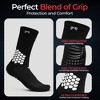 Soccer Grip Socks with Cushioned Ankle Protection Black One Size - 3 of 4