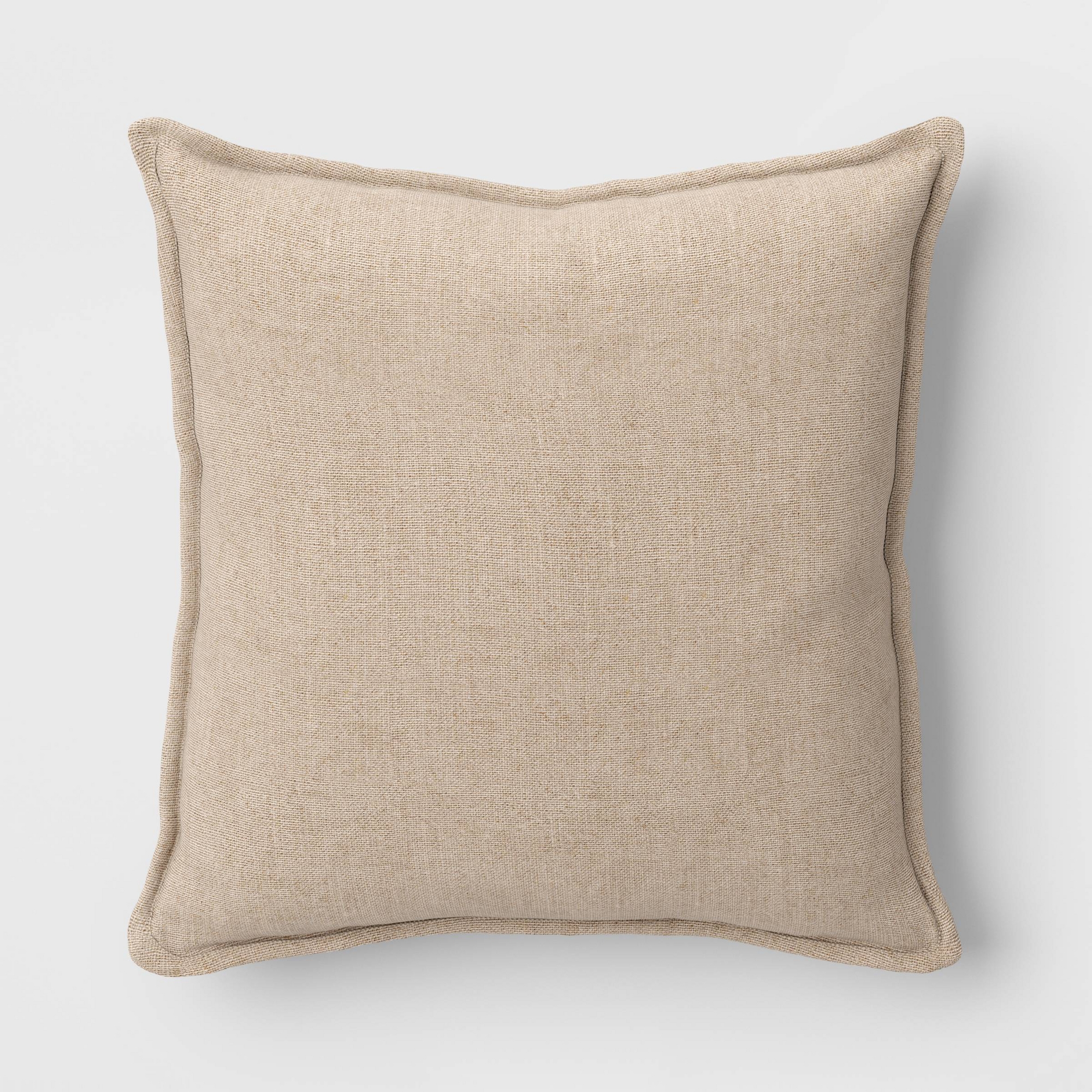 Square Linen Throw Pillow