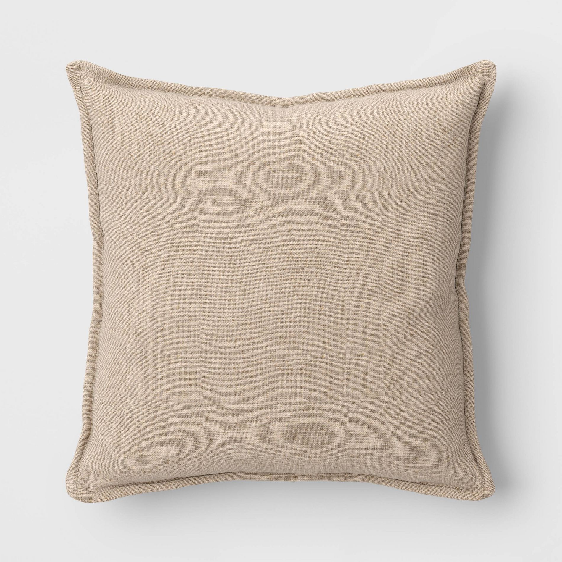 Square Linen Throw Pillow with Flange - Threshold™