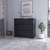 TiramisuBest Rustic Brown Finish Chest with Storage Drawers Clipped Corners Transitional Style Wooden Bedroom Furniture 1pc with Brown for D - 2 of 4