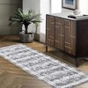 Machine Washable Rug Indoor Vintage Persian Distressed Area Rug Floral Print Throw Rugs for Living Room - 3 of 4