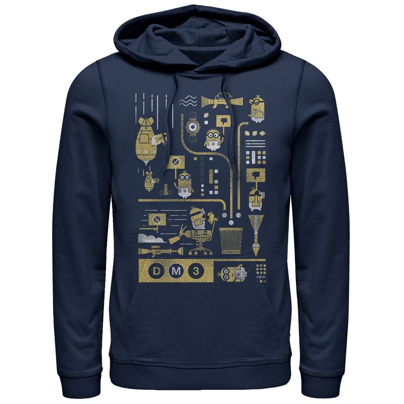 Men's Despicable Me 3 Minion Lab Work Pull Over Hoodie, 1 of 4