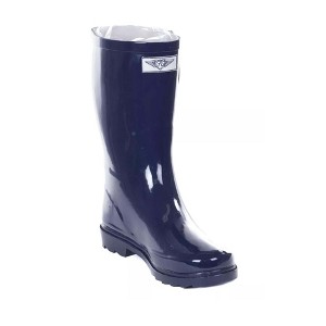 Forever Young Women's Mid-Calf Solid Color Rubber Rain Boots - 1 of 2